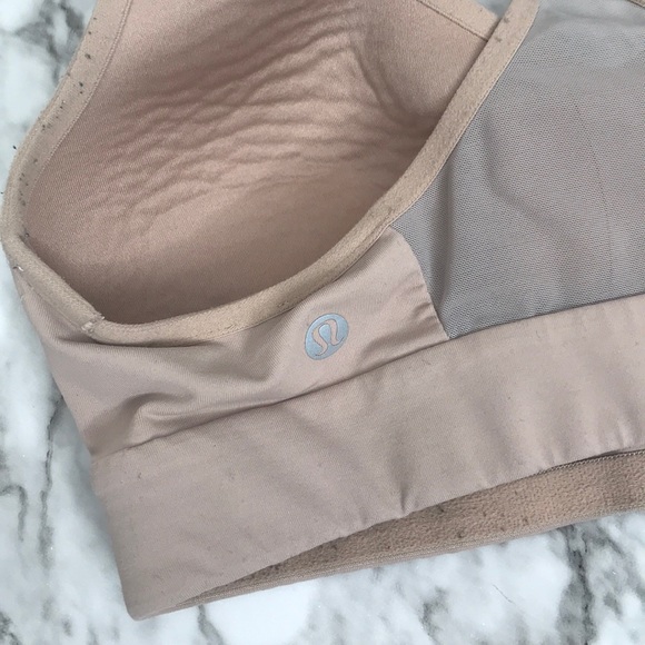 Lululemon Speed Up Nude Sports Bra - Picture 3 of 6